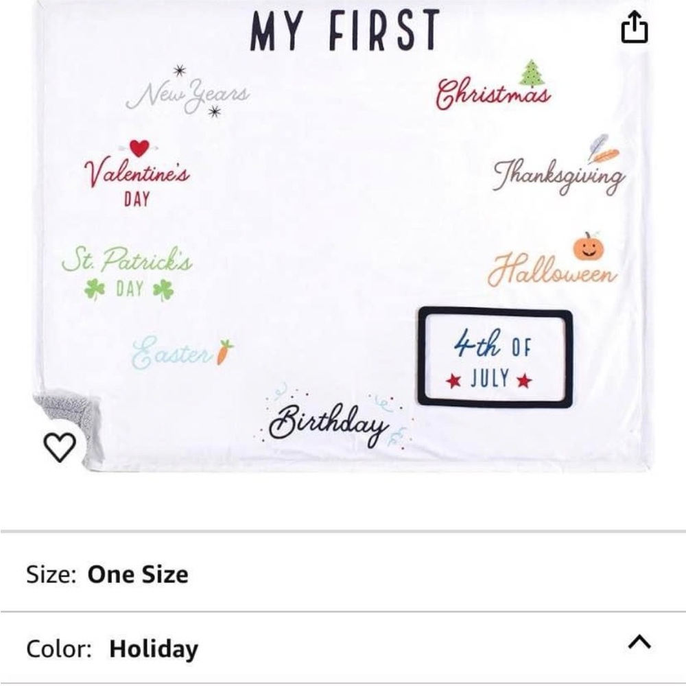 Amazon Holiday Milestone Blanket